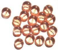 20 13x6mm Flat Rounded Rosaline Disk Beads